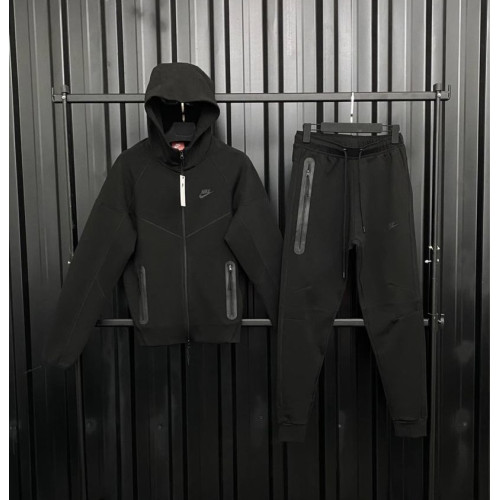  Мъжки спортен екип Nike Tracksuit Tech Fleece Black New model